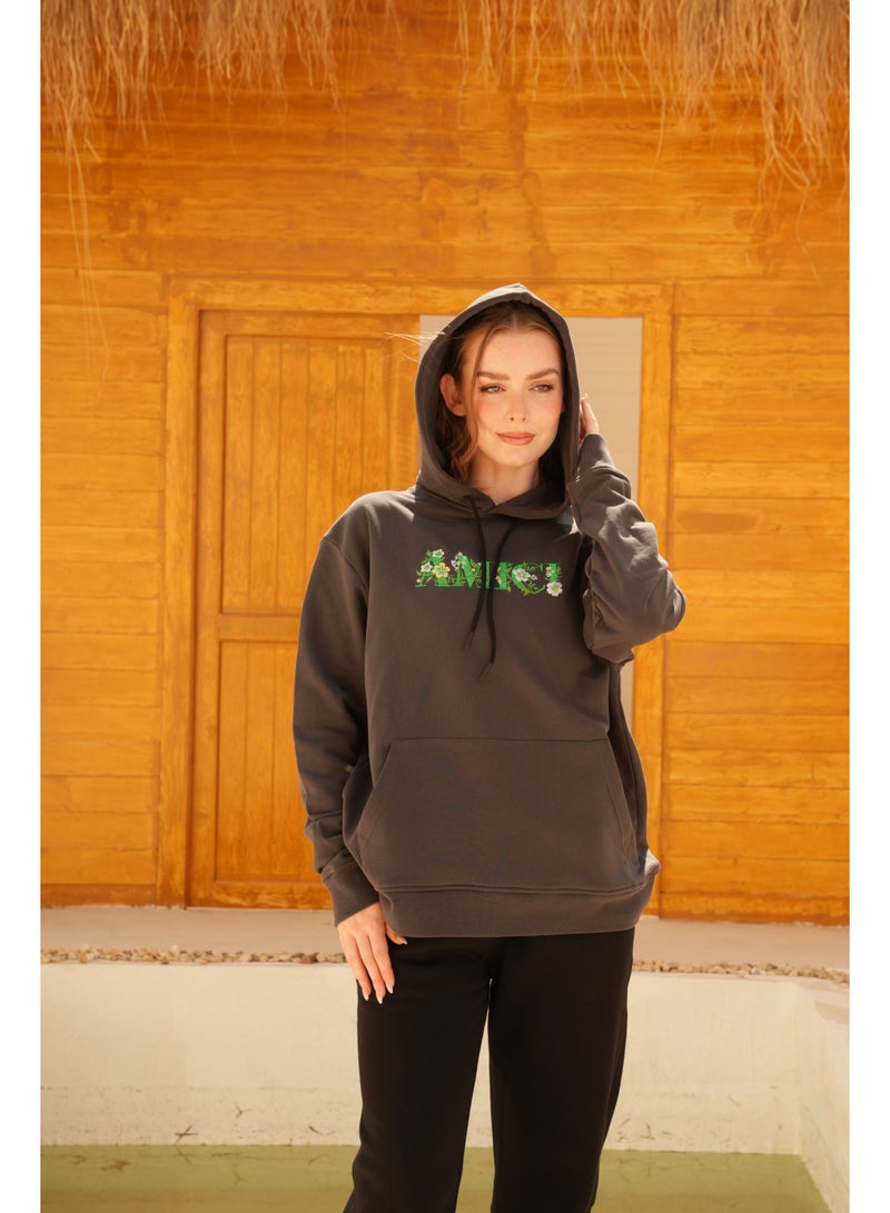 AMICI Oversize hoodie Charcoal - Image 4